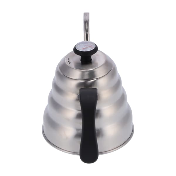 Kaffekande 1200ML Rustfri Stål Kande med Termometer Svanehals Håndkaffekande Kafferedskaber