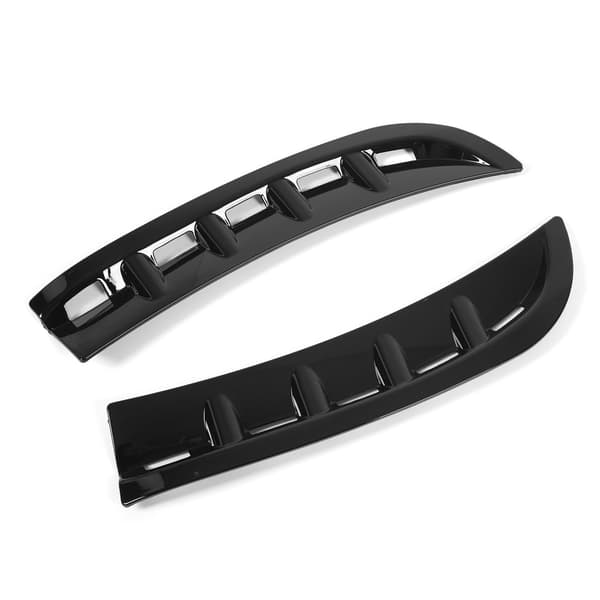 1 par frontfanger sideventil venstre og høyre Canards Splitter Protector erstatning for Benz CLS-klasse C257 AMG-Line glanssvart