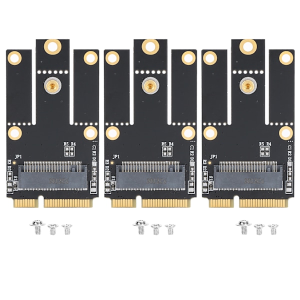 3 stk trådløst nettverkskort M2/NGFF til Mini PICE Konverter Nettverkstilbehør