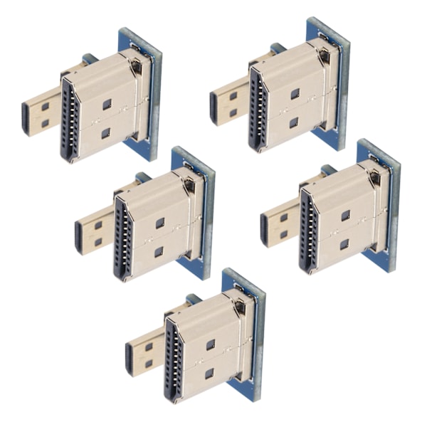 5st Micro för HDMI till High Definition Multimedia Interface Konverter Adapter Kontakt Passar Raspberry Pi 4B