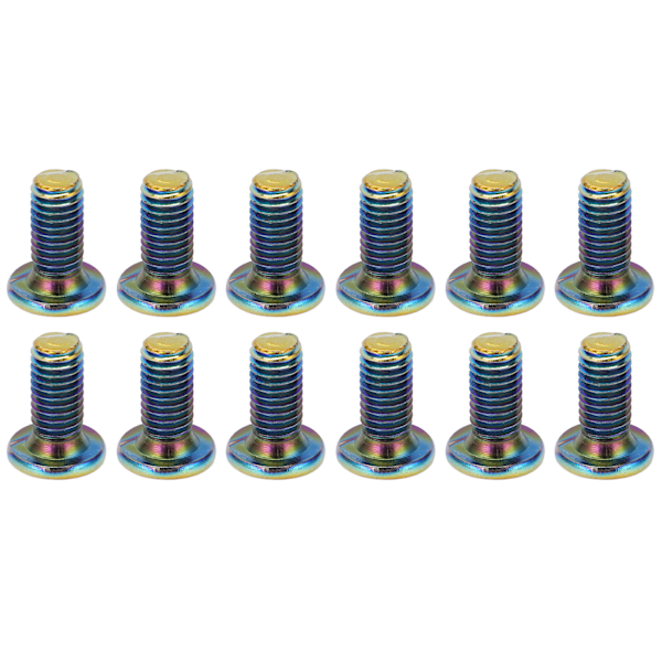12 stk M5x11,5 mm Cykel Skivebremse Rotor Bolte Skrue Legering Stål Bremse Skiveskruer til Mountainbike