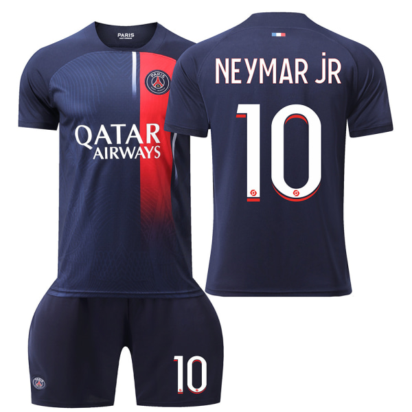 23-24 Paris hemmafotbollströja nr 30 Messi 7 Mbappe 10 Neymar 99 Donnarumma ny tröja toppar och byxor 20 NO.10