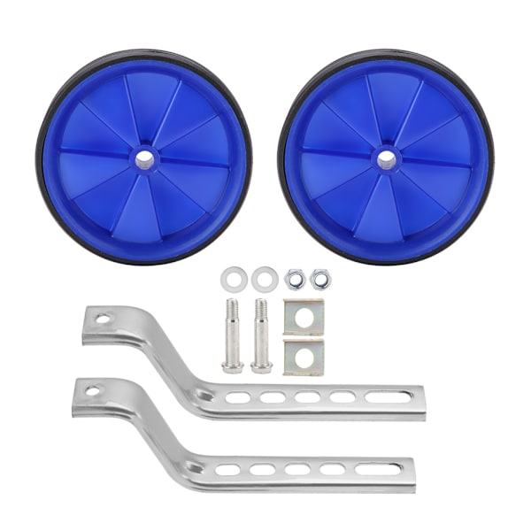 2st justerbar träningssidohjul stabilisator för barn 12-20" cykelbalans (blå)