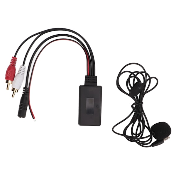 Bil Bluetooth 5.0 Trådlös Modul 1.5m Kabel Handsfree Mikrofon för Clarion 2RCA Ljudport