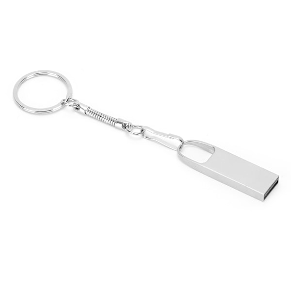 U Disk Mini Metall Bærbar USB 2.0 Minnepenn Minnebrikke Datamaskindeler CW10472 Sølv4G