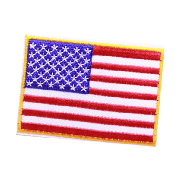 Broderede mærker Amerikansk flag Strygemærker til jakker Skjorter Hatte Bukser Dekoration