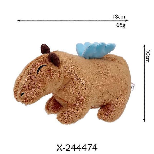 Kapybara Gosedjur Docka Barnpresenter 18cm E