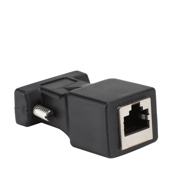 【NX】2 STK Tyk Legering DB9 Hun til RJ45 Analog 720 1080I 1080P Adapterstik til Computere