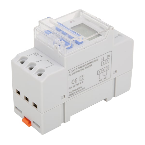 TM919A-2 200-250V AC 16A LCD 7-dagers programmerbar digital tidsbryter