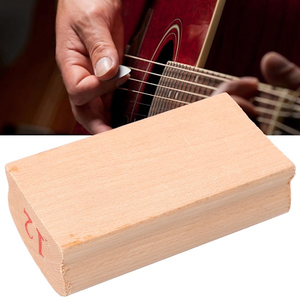 Guitar Gripbræt Radius Slipblok Fret Leveling Tool med slibepapir (12')