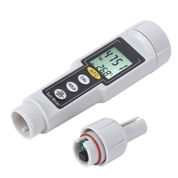 CT3081 Bärbar Digital Salinometer Salthalt Temperatur Fuktighet Tester Mätare för Saltvatten Pool