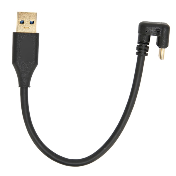 USB-kaapeli 5 Gbps USB 3.0A uros AMC tyyppiin C U-muotoinen kyynärpää ABS-datakaapeli latausdatansynkronointiin (0,2 m 0,66 jalkaa)