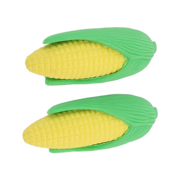 100st Mini Corn Erasers Mini Corn Style Säker Giftfri PTR Ofta använda Barn Pencil Erasers Kompatibel med Barn Skolfest