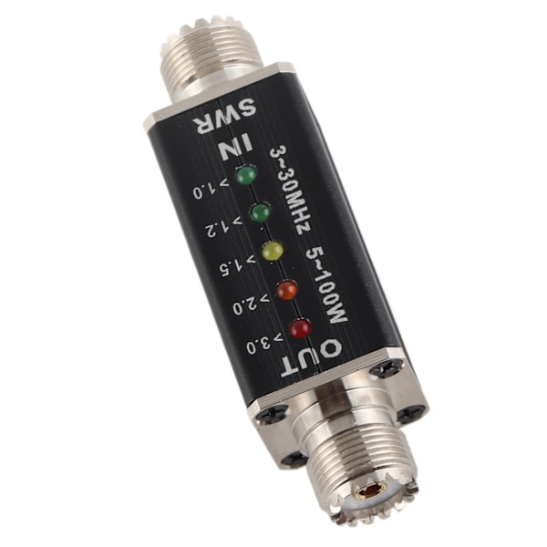 5-100W Standing Wave Meter Mini Shortwave LED-indikator SWR-mätare för antennradio