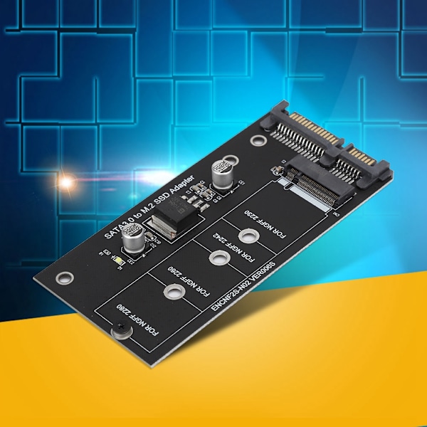 M.2 NGFF SSD til SATA 22PIN harddisk Diskstabil ytelse Adapter Riser Card