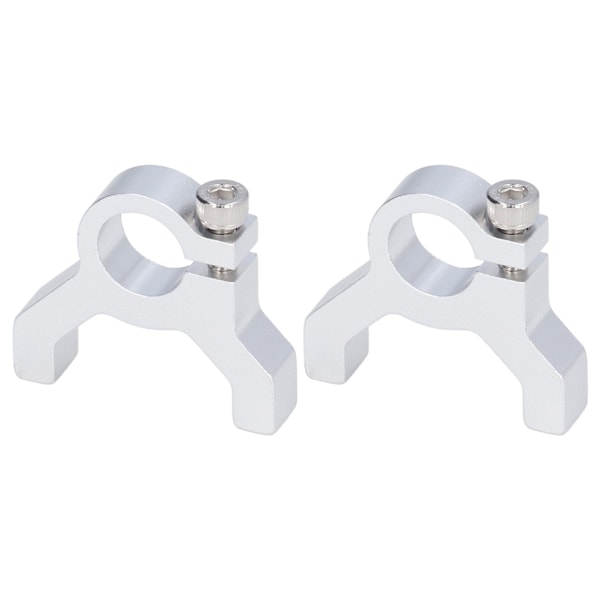 2ST Klemmesupport 1 Side 2 Stang M4 Gjenget Aluminium Klemmeklips Robotakseltilbehør 3400-0032-0500 1/2in