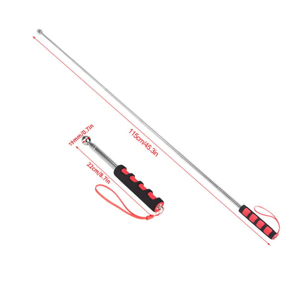 115 cm teleskopisk stangtrommelinspeksjonshammer for husdekorasjon