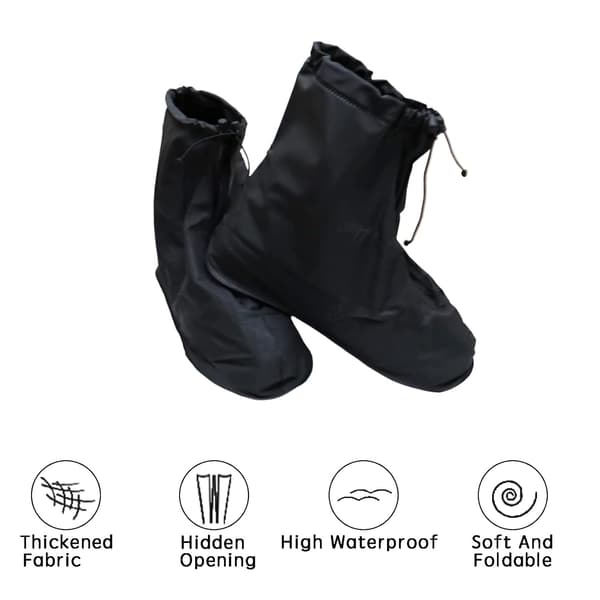 Waterproof shoe covers, rainproof shoe covers, reusable non-slip shoe covers (M) M