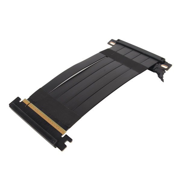 PCIE 4.0 X16 Riser-kaapeli Nopea joustava kaksisuuntainen 180 asteen GPU-jatkokaapeli RTX 4090:lle RX 7900 XT:lle Musta 30 cm / 11,8 tuumaa