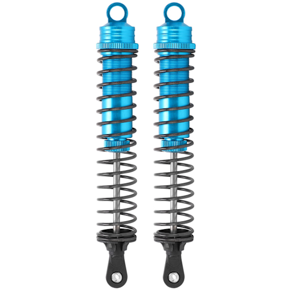 2 stk RC 144mm oliefyldt justerbar støddæmper til HSP / HPI / AXIAL 1/8 RC bil Blå