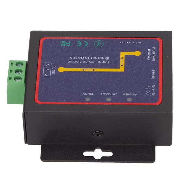 RS485 til RJ45-omformer 300bps til 230400bps Minus10℃ til 55℃ 10/100M Datahastighet Ethernet Seriell Server Kompatibel med Windows-system