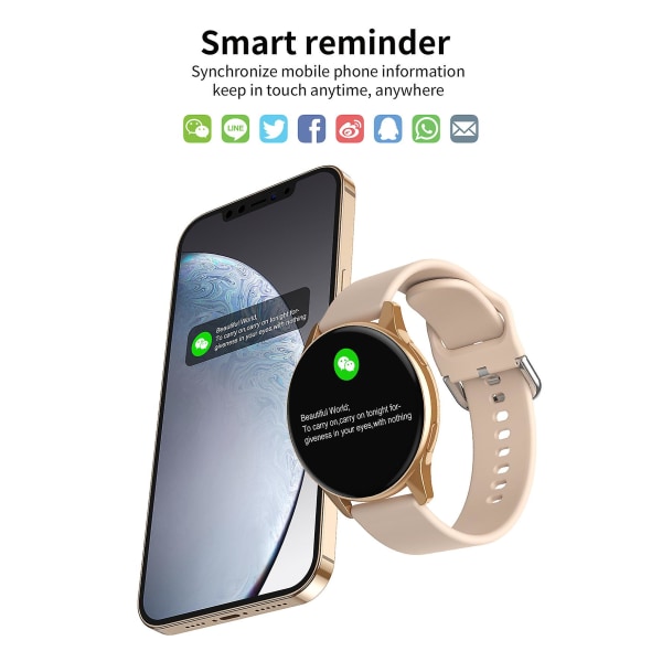 Smart Watch Heart Rate Bluetooth Talk Sleep Fjernkontrollfotografering