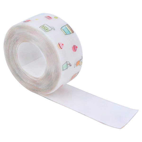 Caulk Strip självhäftande vattentät tejp för kök, badrum Handfat Kantförsegling 38mmx3,2m