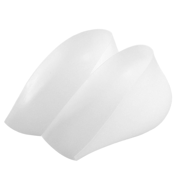 Dold Höjd Öka Innersulor Fotbädd Enhancers Öka Hälkudde Transparent Silikon Heel Lift Pad Universal 0.6in