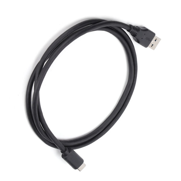 Latauskaapeli TypeC - USBA Uros USB3.0 HighSpeed ​​Yhdistysjohto mobiilille tietokoneelle (1M musta)