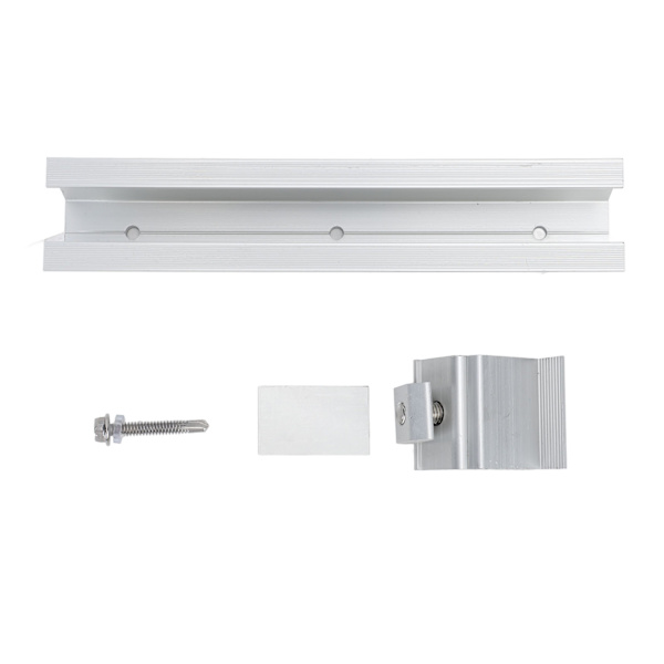 4-Set Solcellepanel Monterings Skinne Z-Brakettsett Aluminium Legering Tak Solcellepanel Monteringsbrakett Systemsett HZ0101