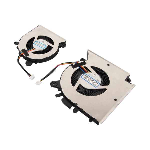 Udskiftning af bærbar køleventilator med 4-benet strømstik, kompatibel med MSI GF76 GF66 GL66 MS 1581 bærbar CPU GPU køleventilator