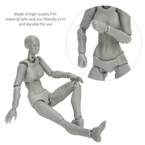 【NX】PVC Actionfigurmodell - Grå