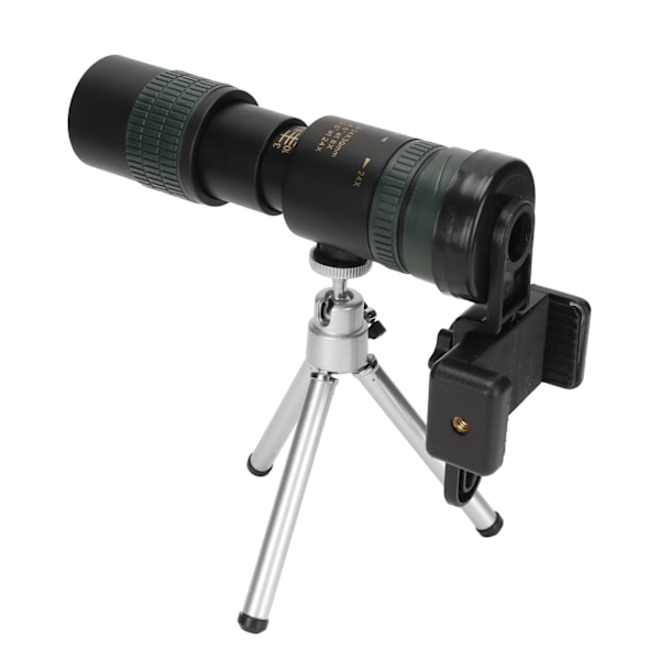 8‑24X Forstørrelse HD Monokulær Teleskop Høj Effekt Militær Teleskop med Smartphone Holder og Tripod