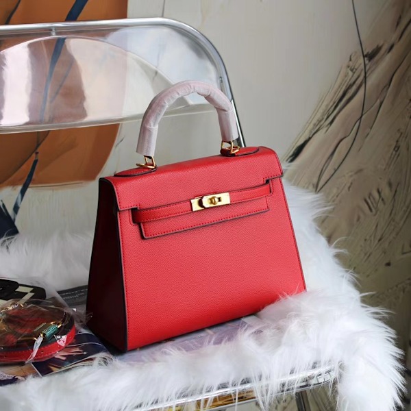 Lyxiga Handgjorda Damväskor Extra Stora 28x11x20 Axelväska/Crossbody i Röd Chinese red Extra large size: 28*11*20