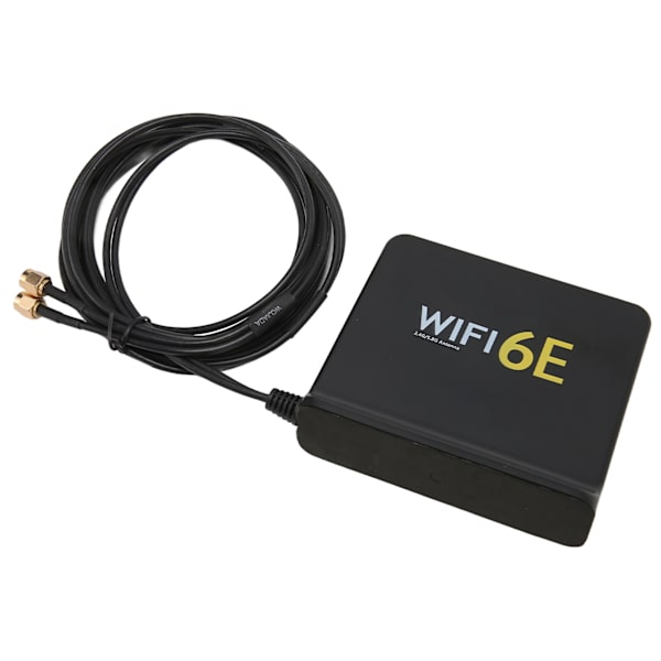 WiFi6E Trådløst nettverkskortantenne Omnidireksjonell 4dBi Høy forsterkning 2,4GHz 5,8GHz WiFi-nettverkskortantenne med SMA-port Svart