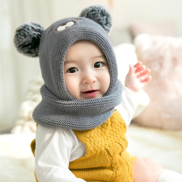 Babymössa och halsduk Integrerad mössa Högkvalitativt polyestertyg  Vinterhatt Vinteranvändning för spädbarn Småbarn Bebisar Coffee ba60 |  Coffee | Fyndiq