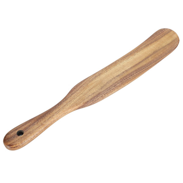 Teak-lastu Home Cooking Ruokaluokan puinen paistokauha Keittiövälineet keittiövarusteille 26,5x3,5cm
