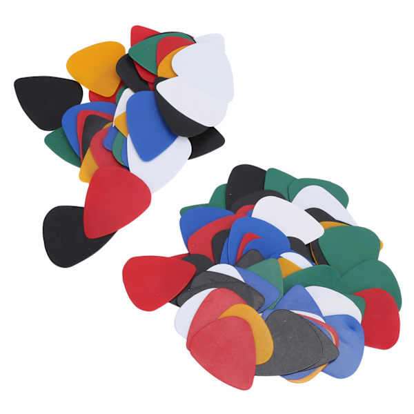 100st Gitarrplock Färgglad plast Fingerskydd Musikinstrumenttillbehör 0,46 mm