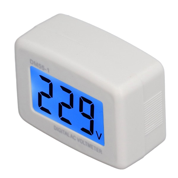 DM55‑1 digital voltmeter Lättläst LCD digital spänningsmätare för hemmet 80‑300VUS kontakt