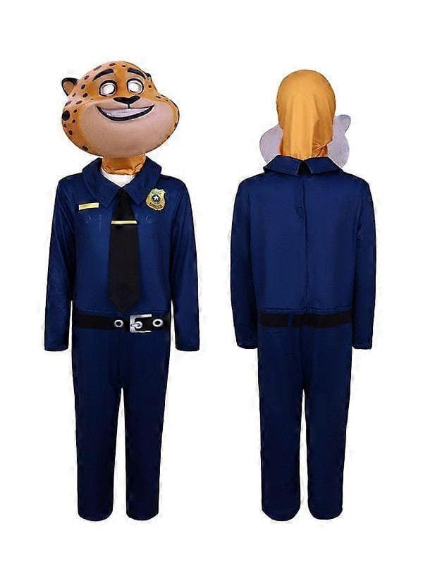 Galna djur Leopard polis cosplay kostym 140