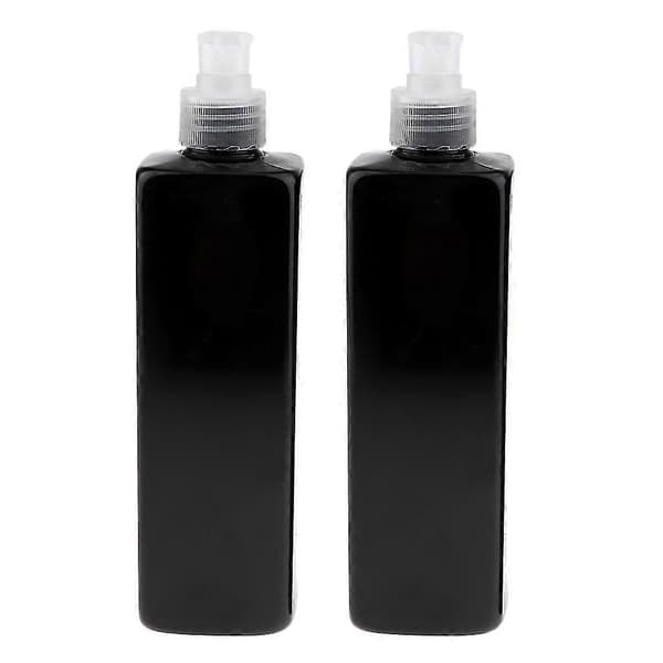 st 500 ml store, tomme, sorte plastflasker med lotionpumper, perfekte til dispensering - sort pumpe, 500 ml Clear Pump
