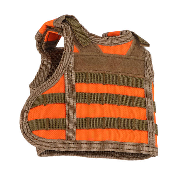Ølvester Mini Drikkevester Holder med Justerbare Skulderstropper for Bokser og Flasker Oransje
