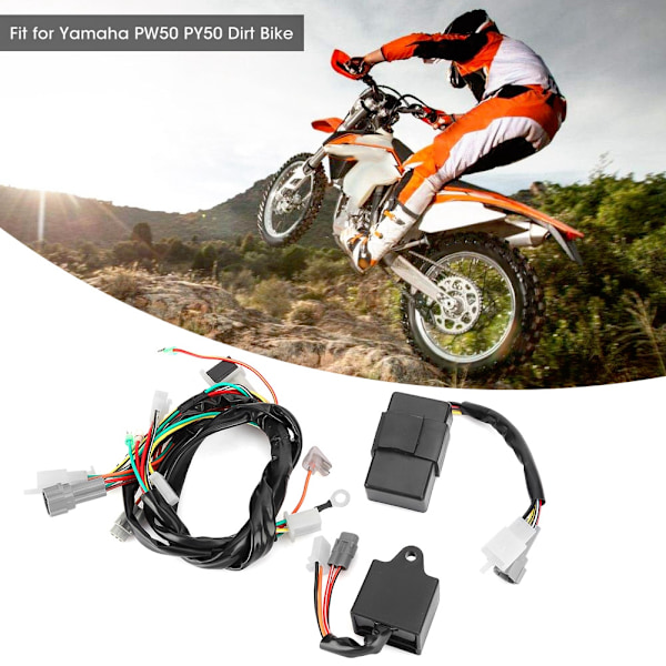 Tändningskabelhärva CDI-styrenhet Spol Kit Passar Yamaha PW50 PY50 Terrängmotorcykel