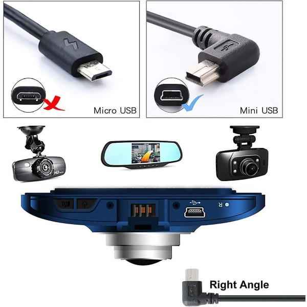 Pasow Mini USB -latauskaapeli USB 2.0 A-uros mini-b power