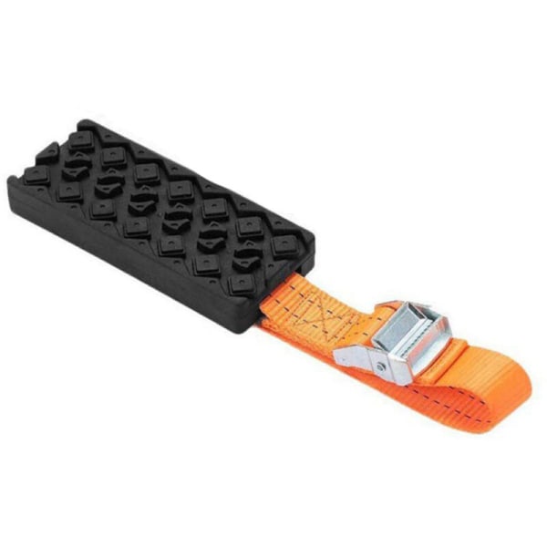 Traction Boards for bilgjenoppretting gjørme sand snødekk stige terrengkjøretøy nødspor Kjede sklisikre trekkmatte, modell: svart