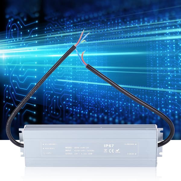 HRUW-100W-24V Switch Strömförsörjning IP67 Vattentät LED-drivrutin Transformator 100-240VAC