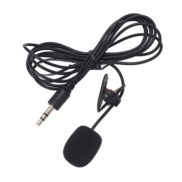 Lapel Microphone handsfree brusreducerande 3,5 mm plugg Lapel Microphone för IOS PC-kamera MP3