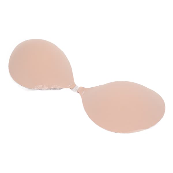 Kvindes Selvklæbende Bh Strapless Push Up Silikon Snap Fastener 3D Side Brystløft Klæbende Bh Hudfarve C