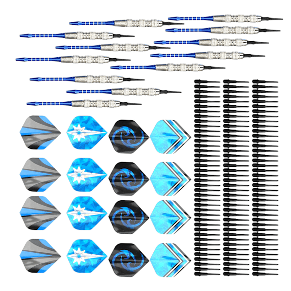 12 stk Sikkerhed Blødt Dart Sæt Aluminium Legering Dart Stang Plast Dart Spis Sportsudstyr