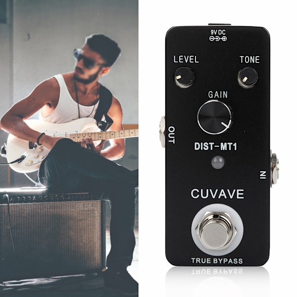 【NX】Distortion-MT1 Full Metal Shell Distortion Elgitarr Effektpedal True Bypass